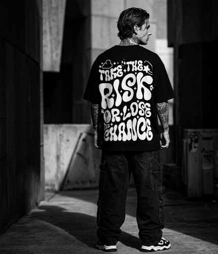 Take The Risk” Motivational Graphic T-Shirt.