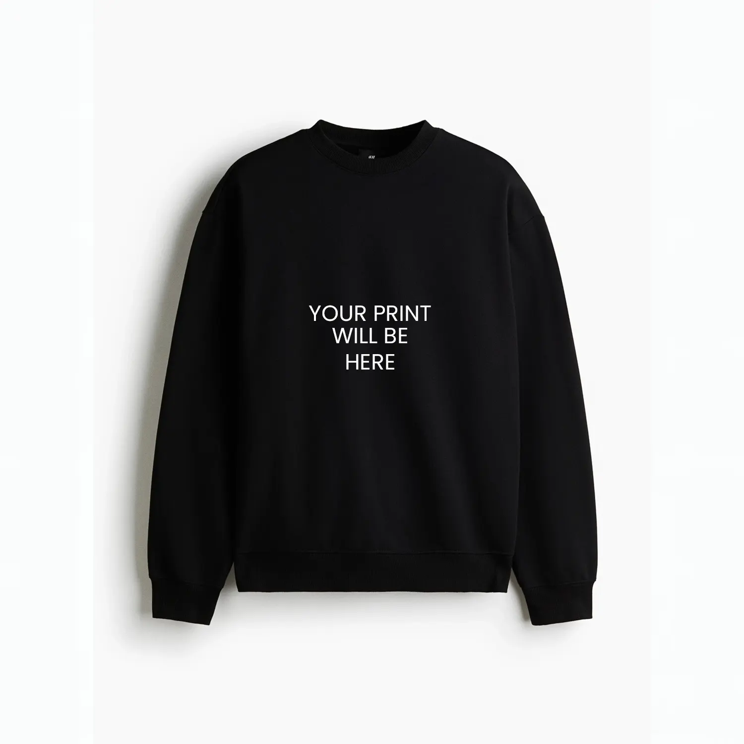 Yarwaa Premium Custom Printed Sweatshirt | 100% Cotton High Quality Sweatshirt | Unisex black white
